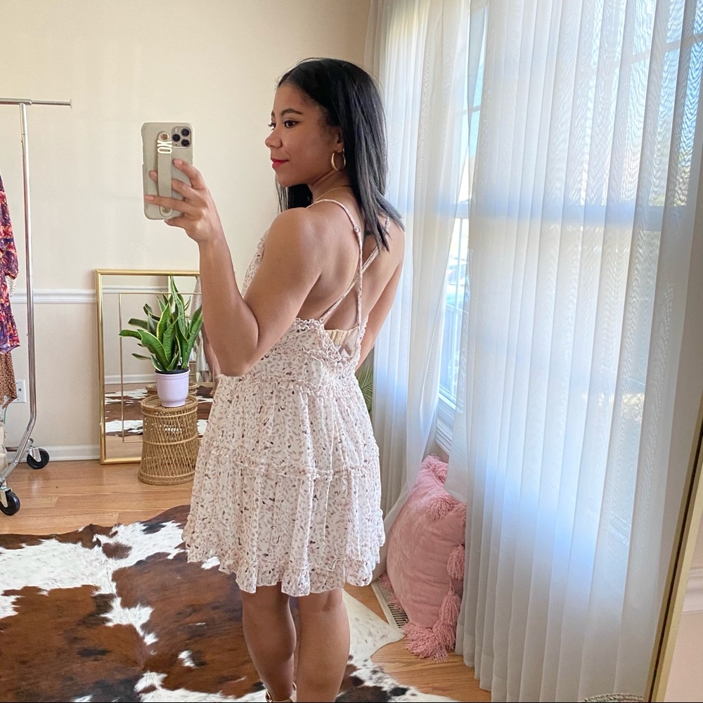 BaeVely Spring Fling Mini Ruffle Dress M - Picture 5 of 10